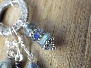 Owl Goddess Minerva Athena, Sterling Silver Pagan Prayer Beads OOAK